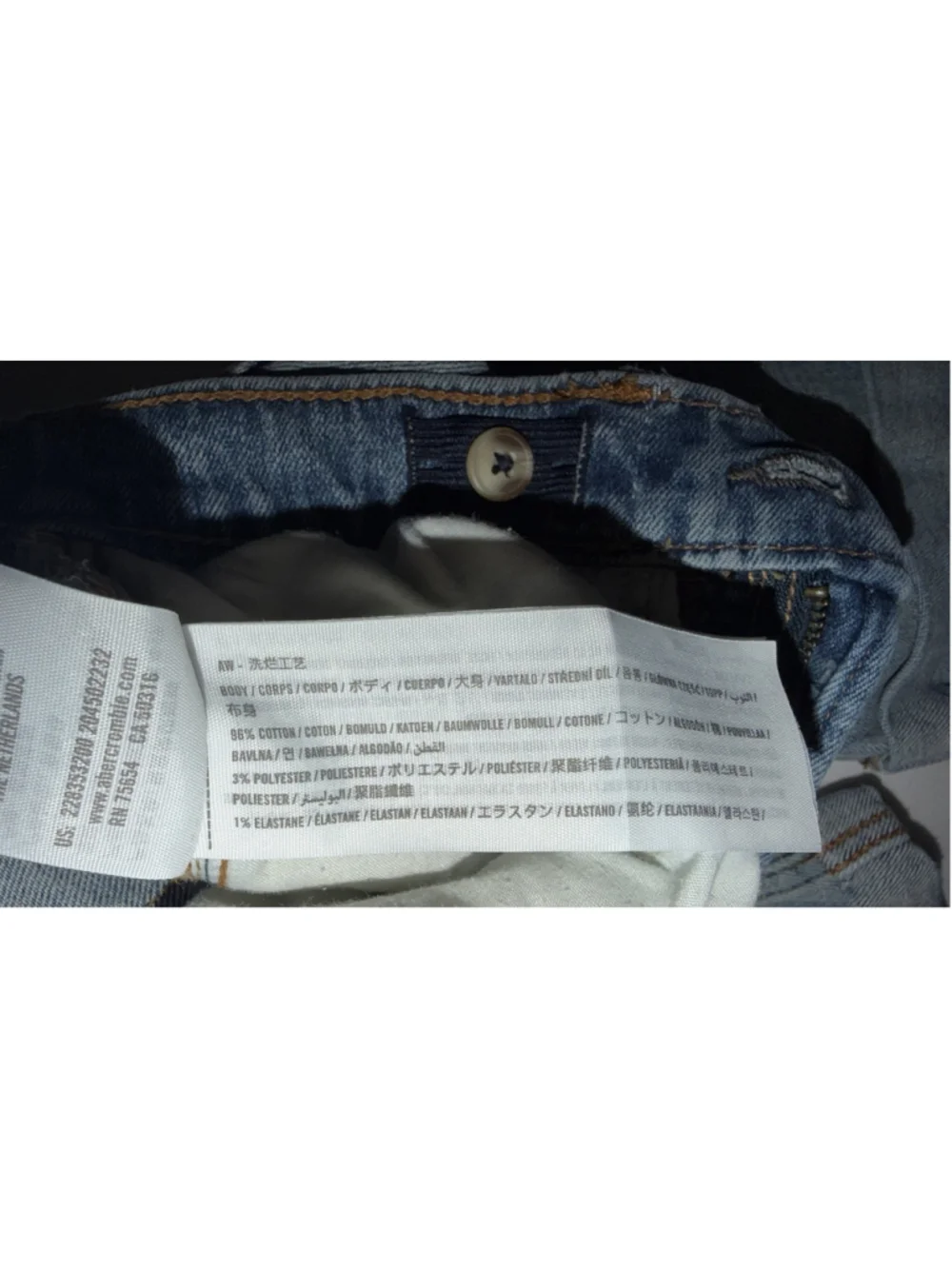 Abercrombie Kids Skater Denim Shorts 13/14 Boys Light Wash Distressed Jorts Y2k